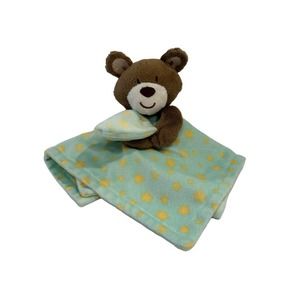 Little Miracles Costco Bear Green Yellow Star Baby Lovey Security Blanket NO TAG